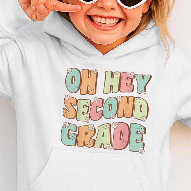 Oh Hey Second Grade Cute Groovy Back To School 2nd Grade Graphic Toddler Hoodie Oh Hey Second Grade Cute Groovy Back To School 2nd Grade Graphic Toddler Hoodie