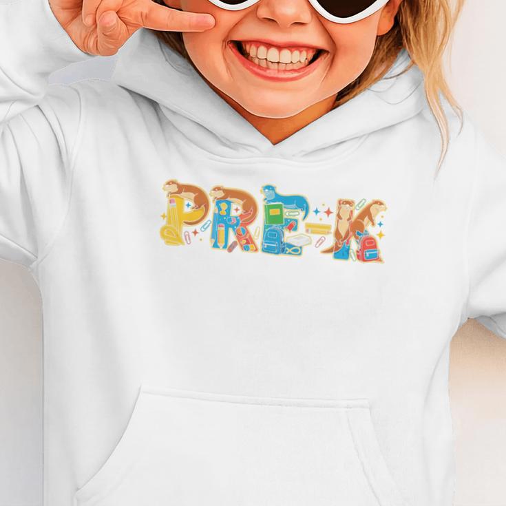 Otter Pre K Back To School Kids Boys Girls Graphic Toddler Hoodie Otter Pre K Back To School Kids Boys Girls Graphic Toddler Hoodie