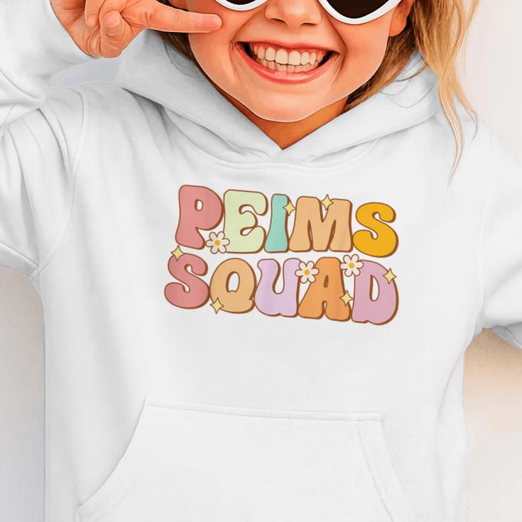 PEIMS Squad Groovy Back To School Women Appreciation Graphic Toddler Hoodie PEIMS Squad Groovy Back To School Women Appreciation Graphic Toddler Hoodie