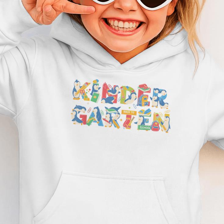 Penguin Kindergarten Back To School Kids Boys Girls Graphic Toddler Hoodie Penguin Kindergarten Back To School Kids Boys Girls Graphic Toddler Hoodie