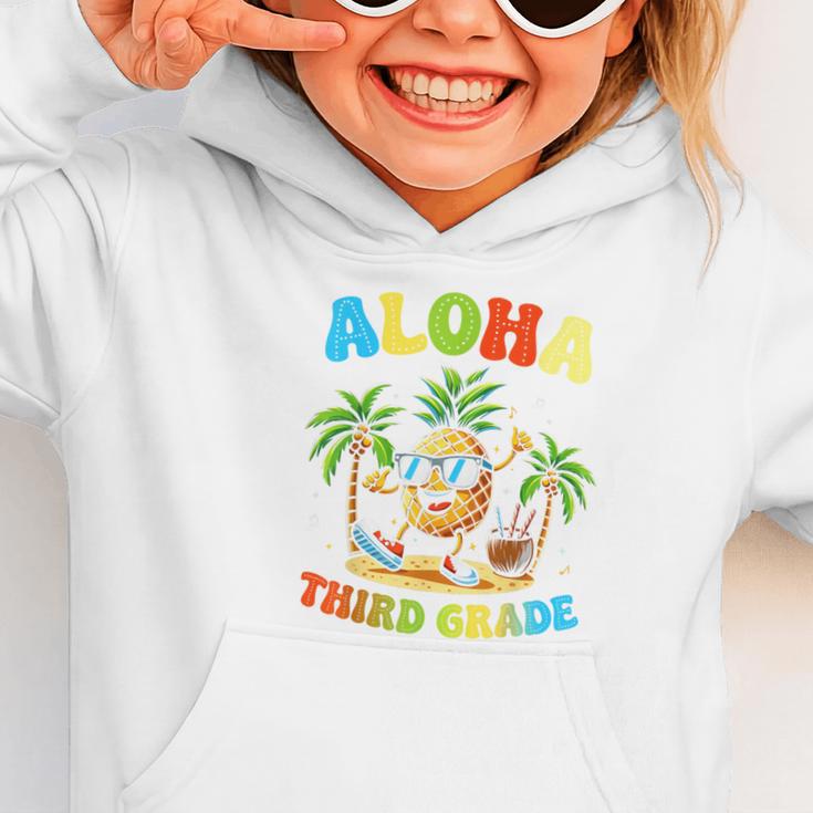 Pinapple Beach Back To School Day Aloha Third Grade Graphic Toddler Hoodie
