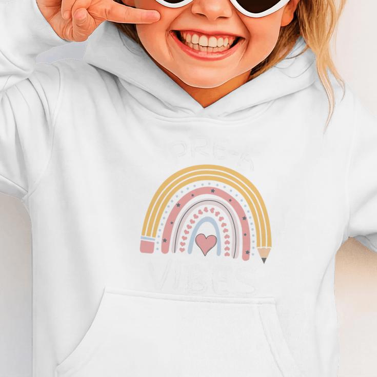 Pre-K Vibes Pencil Rainbow Back To School Boys Girls Kids Premium Tri-Blend Graphic Toddler Hoodie
