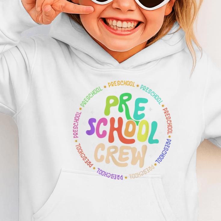 Preschool Crew Team Back To School First Day Of School Graphic Toddler Hoodie Preschool Crew Team Back To School First Day Of School Graphic Toddler Hoodie