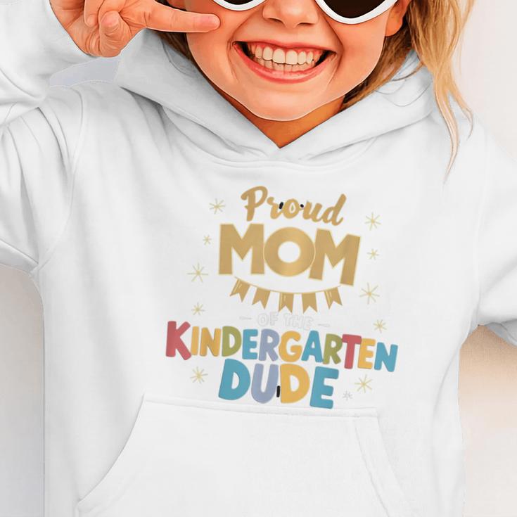 Proud Mom Of The Kindergarten Dude Back To School Graphic Toddler Hoodie