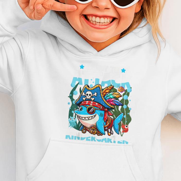 Ready To Attack Kindergarten Pirate Shark Back To School Graphic Toddler Hoodie Ready To Attack Kindergarten Pirate Shark Back To School Graphic Toddler Hoodie