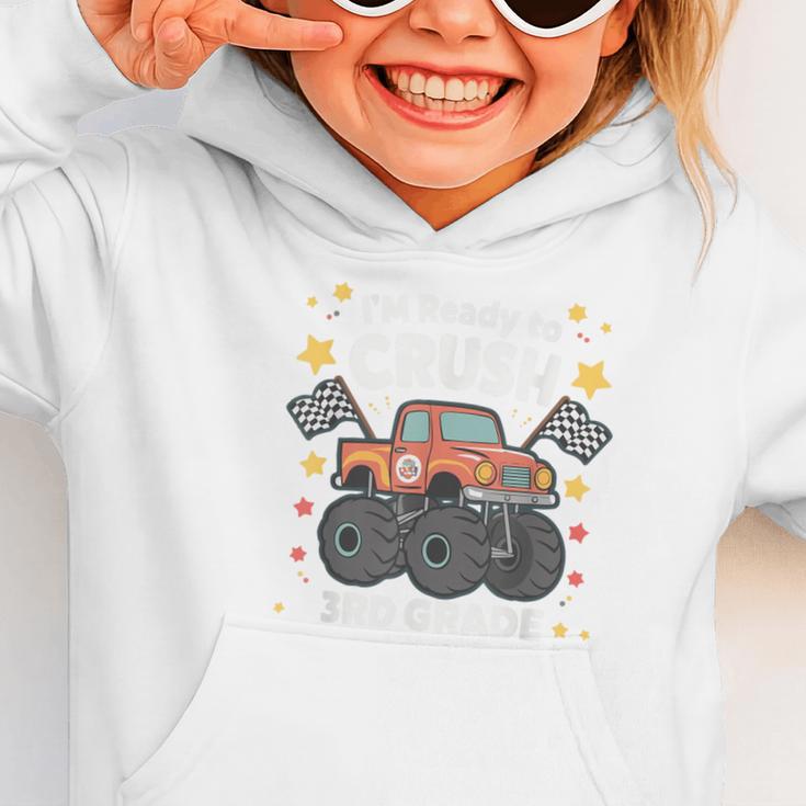Im Ready To Crush 3rd Grade Boy Monster Truck Back To School Graphic Toddler Hoodie Im Ready To Crush 3rd Grade Boy Monster Truck Back To School Graphic Toddler Hoodie