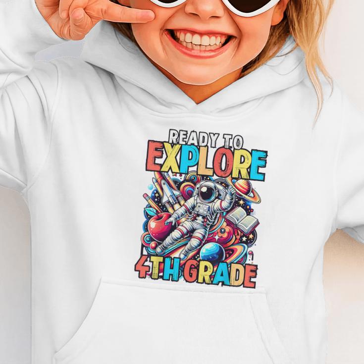 Ready To Explore 4th Grade Boys Astronaut Back To School Graphic Toddler Hoodie Ready To Explore 4th Grade Boys Astronaut Back To School Graphic Toddler Hoodie
