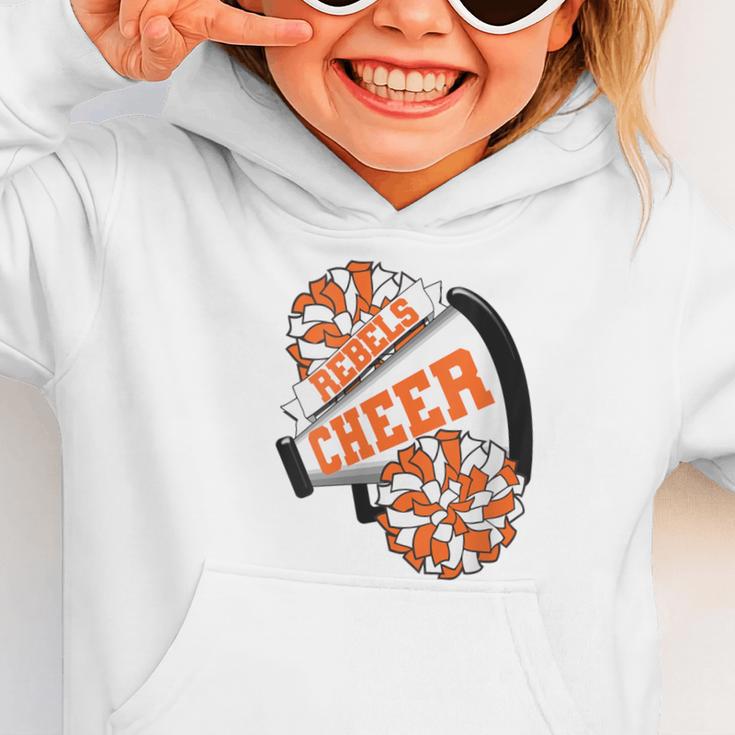 Rebels Cheer Back To School Cheerleading Spirit O Graphic Toddler Hoodie