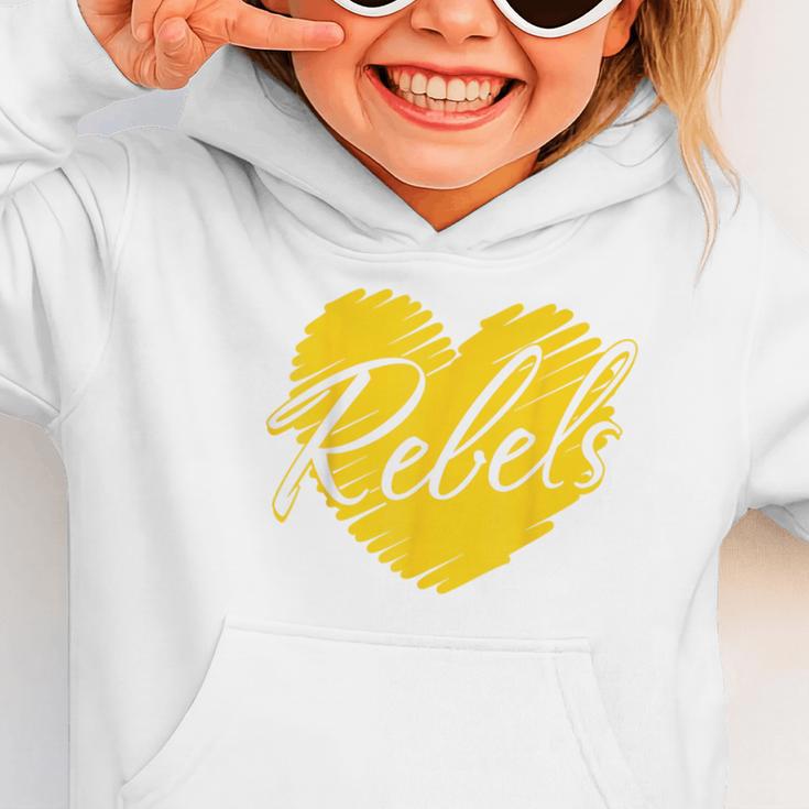 Rebels Heart Back To School Spirit GY Graphic Toddler Hoodie Rebels Heart Back To School Spirit GY Graphic Toddler Hoodie