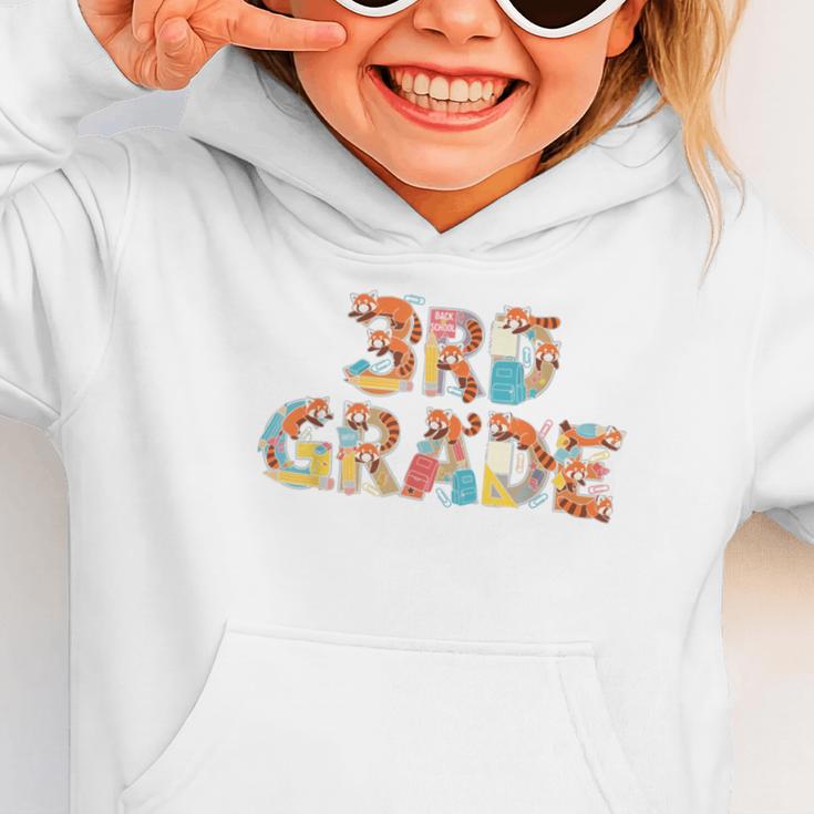 Red Panda Third Grade Back To School Kids Boys Girls Graphic Toddler Hoodie Red Panda Third Grade Back To School Kids Boys Girls Graphic Toddler Hoodie
