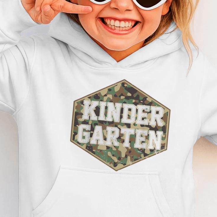 Retro Back To School Boys Old Camo Kindergarten Graphic Toddler Hoodie
