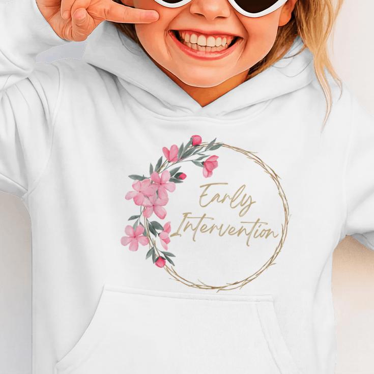 Retro Floral Early Intervention Specialist Back To School Graphic Toddler Hoodie Retro Floral Early Intervention Specialist Back To School Graphic Toddler Hoodie
