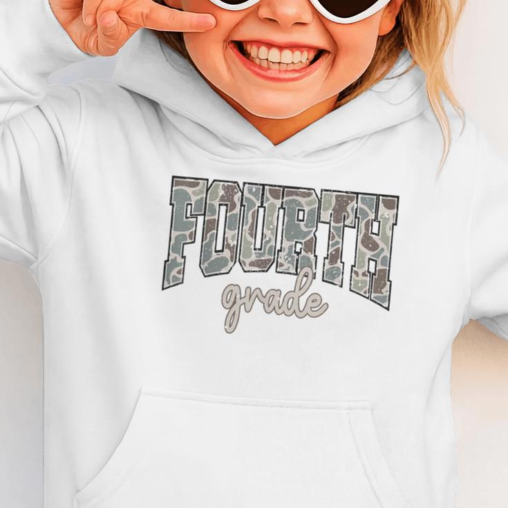 Retro Fourth Grade Back To School Boy Old Camo 4th Grade Kid Graphic Toddler Hoodie Retro Fourth Grade Back To School Boy Old Camo 4th Grade Kid Graphic Toddler Hoodie