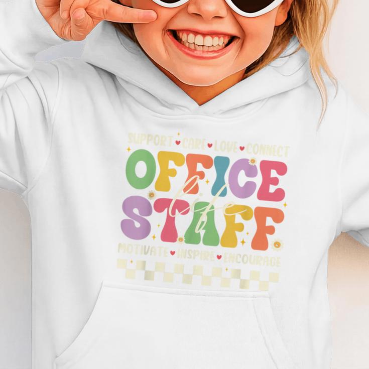 Retro Groovy Office Staff Life Flowers Back To School Graphic Toddler Hoodie Retro Groovy Office Staff Life Flowers Back To School Graphic Toddler Hoodie