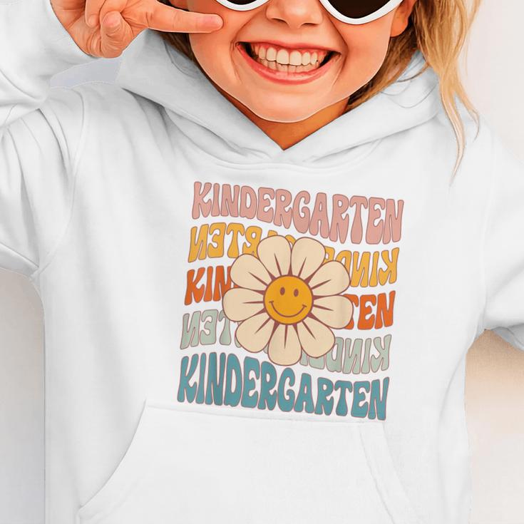 Retro Kindergarten Daisy Colorful Back To School Student Kid Graphic Toddler Hoodie