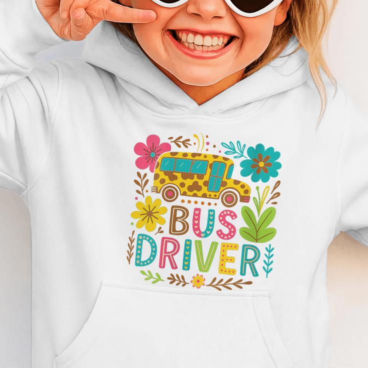 School Bus Driver Boho Floral Leopard Back To School Womens Graphic Toddler Hoodie School Bus Driver Boho Floral Leopard Back To School Womens Graphic Toddler Hoodie