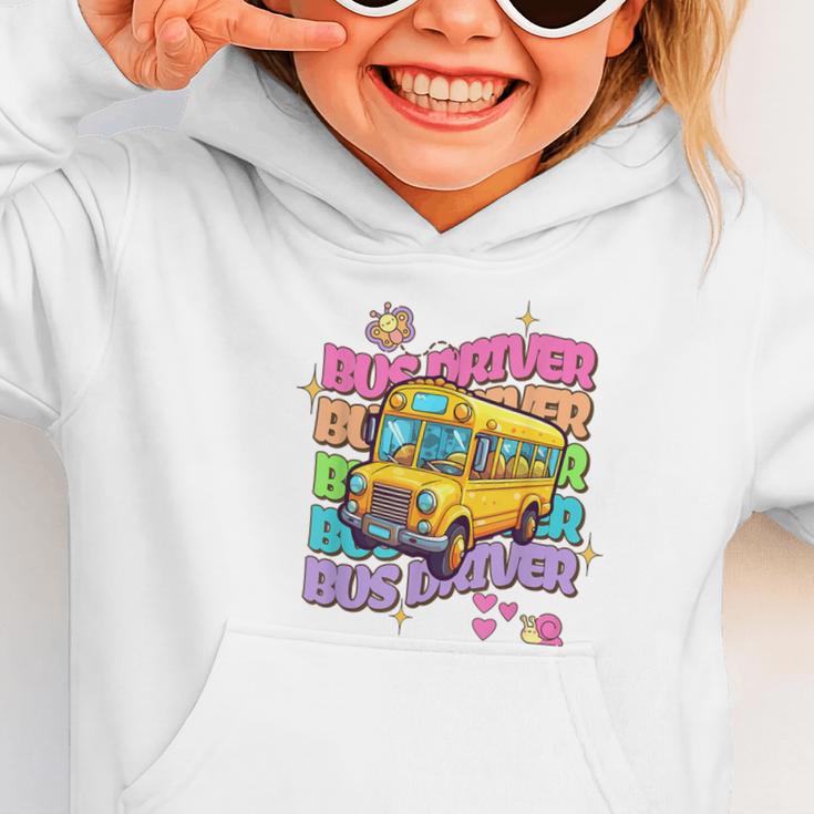 School Bus Driver Groovy Retro Back To School Graphic Toddler Hoodie School Bus Driver Groovy Retro Back To School Graphic Toddler Hoodie