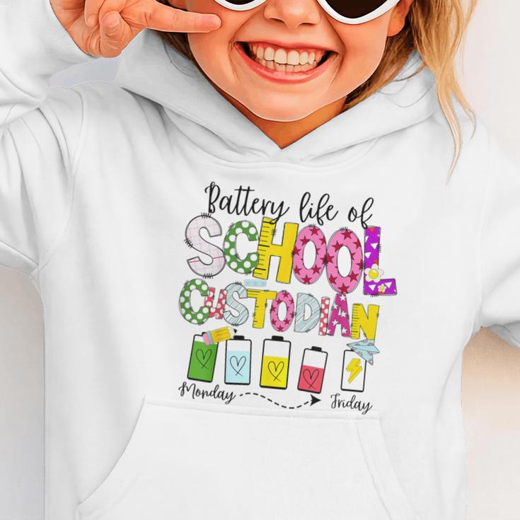 School Custodian Battery Life Back To School Janitor Graphic Toddler Hoodie School Custodian Battery Life Back To School Janitor Graphic Toddler Hoodie