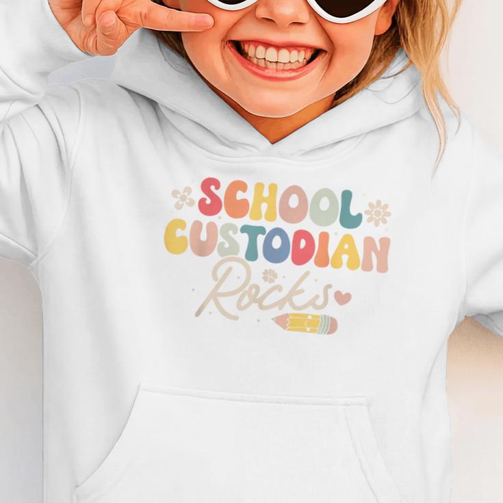 School Custodian Rocks Shirt Back To School Groovy Graphic Toddler Hoodie School Custodian Rocks Shirt Back To School Groovy Graphic Toddler Hoodie