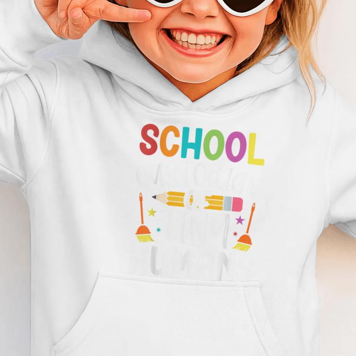 School Custodian Of Tiny Humans Back To School Janitor Graphic Toddler Hoodie School Custodian Of Tiny Humans Back To School Janitor Graphic Toddler Hoodie