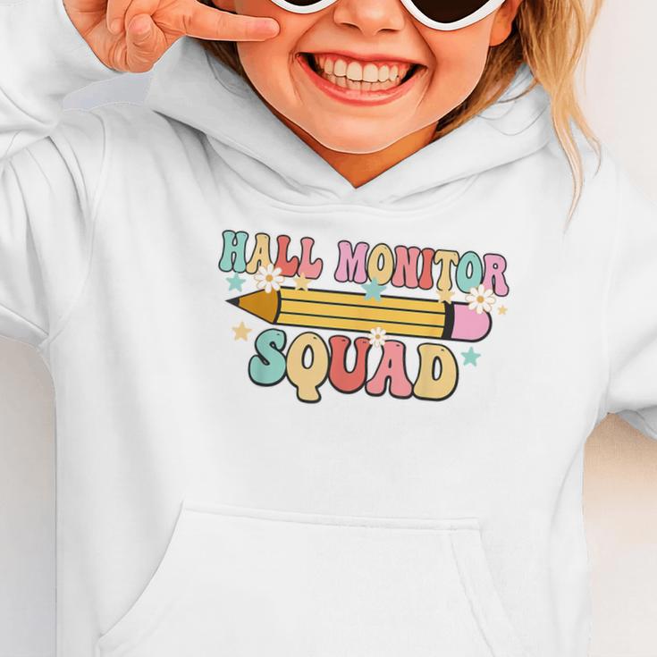 School Hall Monitor Squad Cool Retro Back To School Team Graphic Toddler Hoodie School Hall Monitor Squad Cool Retro Back To School Team Graphic Toddler Hoodie