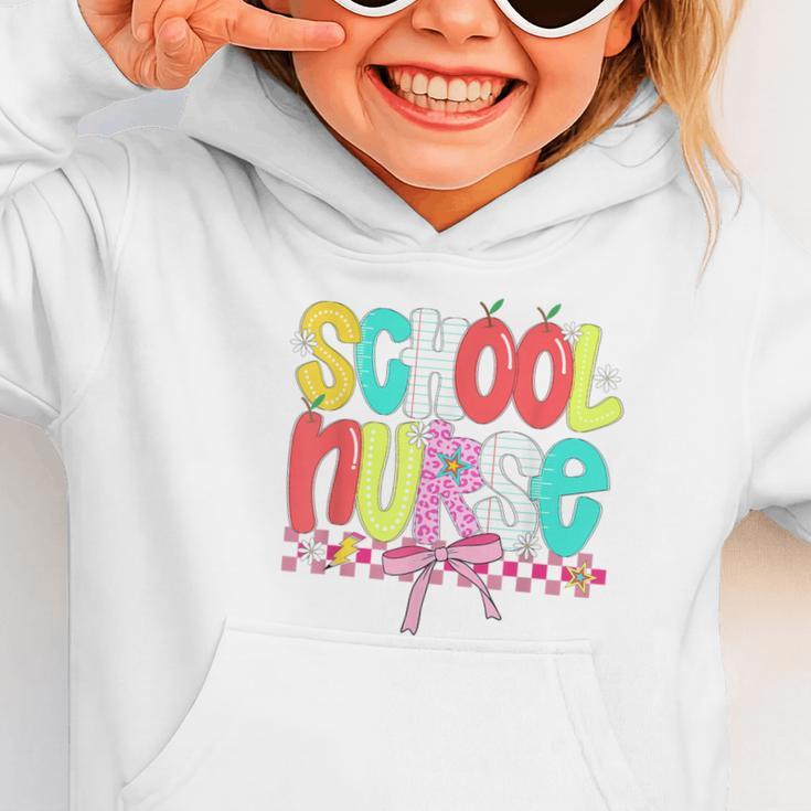 School Nurse Appreciation Day Coquette Bow Back To School Graphic Toddler Hoodie School Nurse Appreciation Day Coquette Bow Back To School Graphic Toddler Hoodie