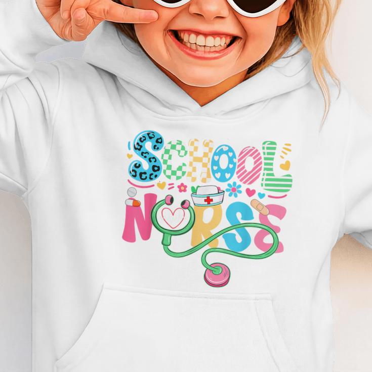 School Nurse Colorful Costume Back To School Nursing Job Graphic Toddler Hoodie