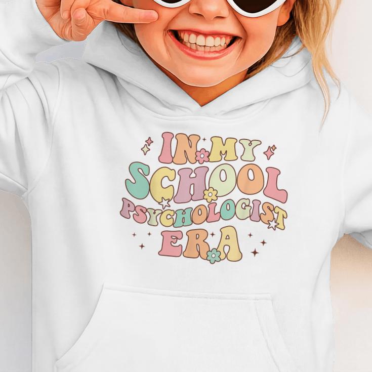 In My School Psychologist Era Retro Back To School Counselor Graphic Toddler Hoodie