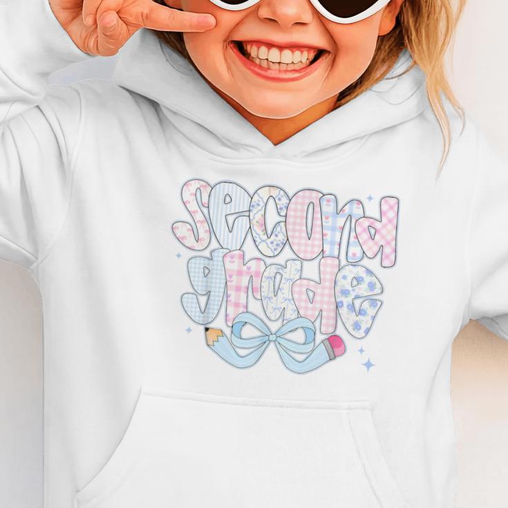 Second Grade Coquette Bow First Day Of School Back To School Graphic Toddler Hoodie