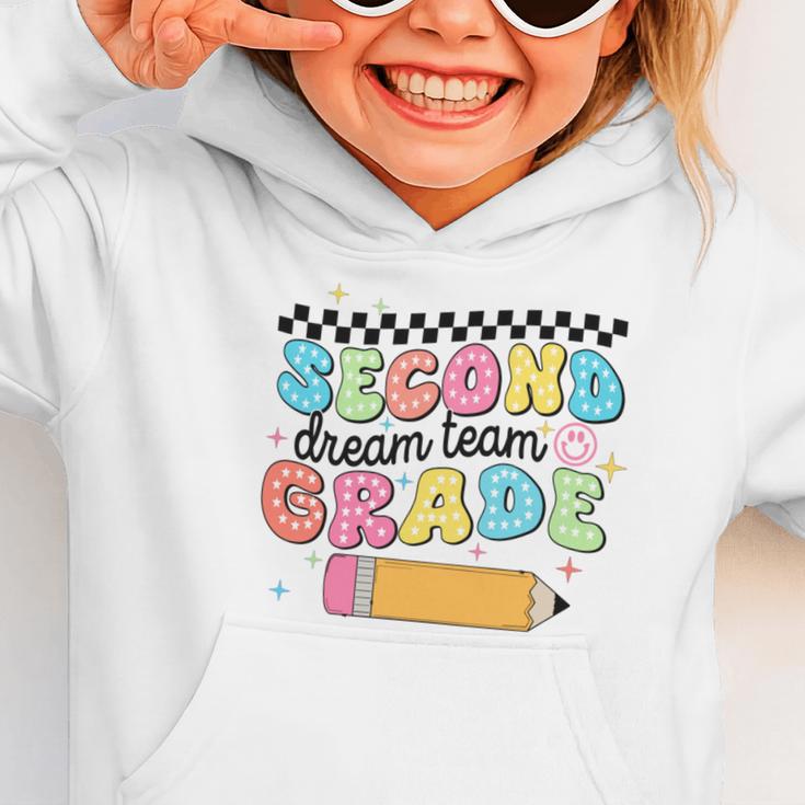Second Grade Dream Team Back To School First Day Of School Performance Graphic Toddler Hoodie Second Grade Dream Team Back To School First Day Of School Performance Graphic Toddler Hoodie