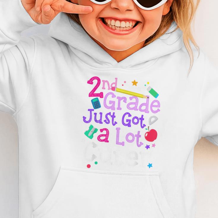 Second Grade Just Got Cuter Cute 2nd Grade Back To School Graphic Toddler Hoodie Second Grade Just Got Cuter Cute 2nd Grade Back To School Graphic Toddler Hoodie