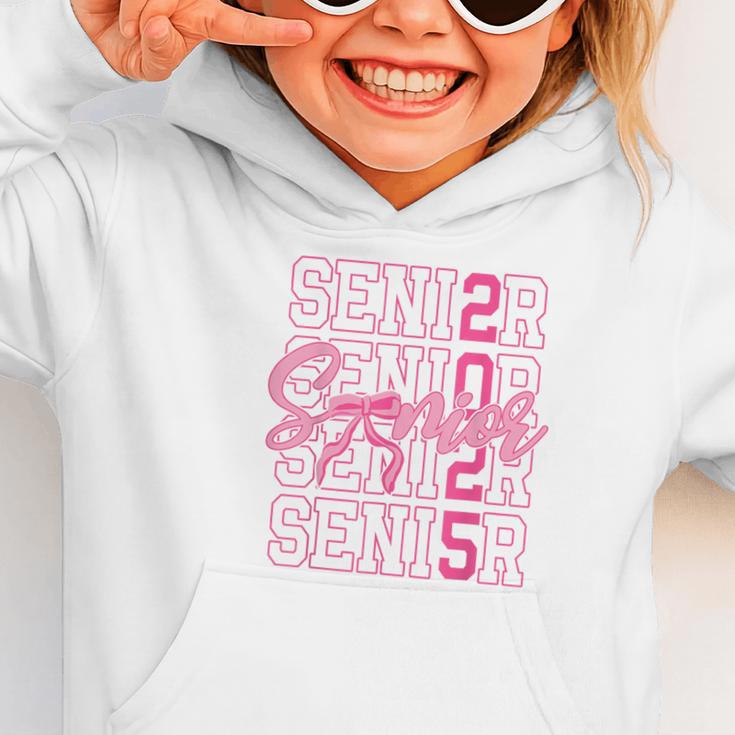 Senior 2025 Coquette Pink Bow Class Of 2025 Back To School Graphic Toddler Hoodie Senior 2025 Coquette Pink Bow Class Of 2025 Back To School Graphic Toddler Hoodie