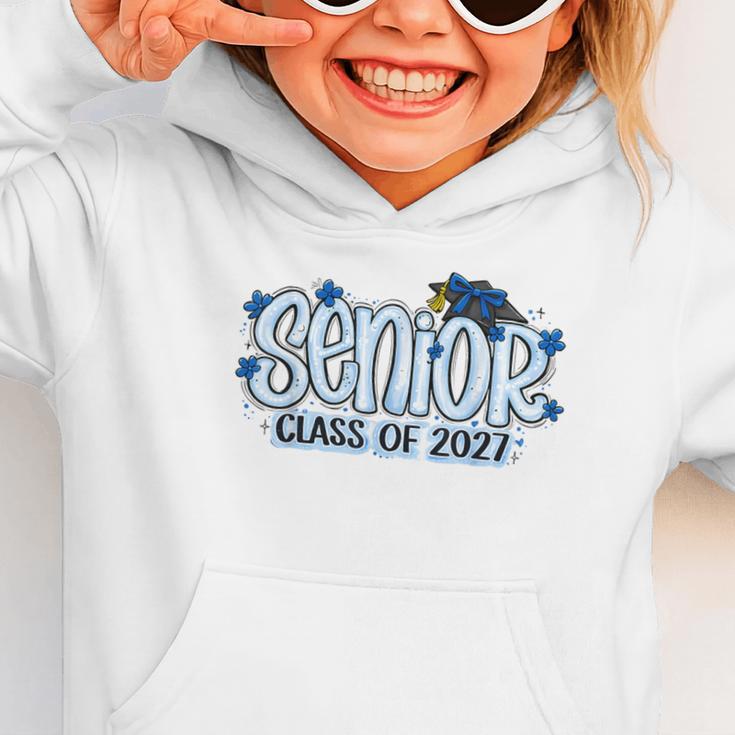 Senior 2027 Blue Girls Class Of 27 Back To School Graphic Toddler Hoodie Senior 2027 Blue Girls Class Of 27 Back To School Graphic Toddler Hoodie