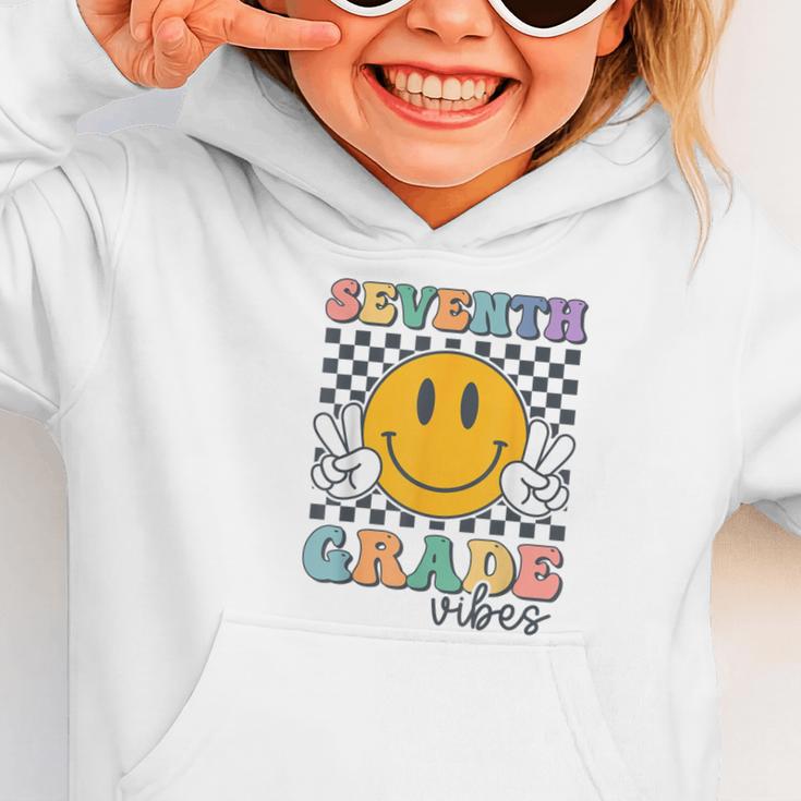 Seventh Grade Vibes Cute Smile Back To School 7th Grade Team Graphic Toddler Hoodie Seventh Grade Vibes Cute Smile Back To School 7th Grade Team Graphic Toddler Hoodie