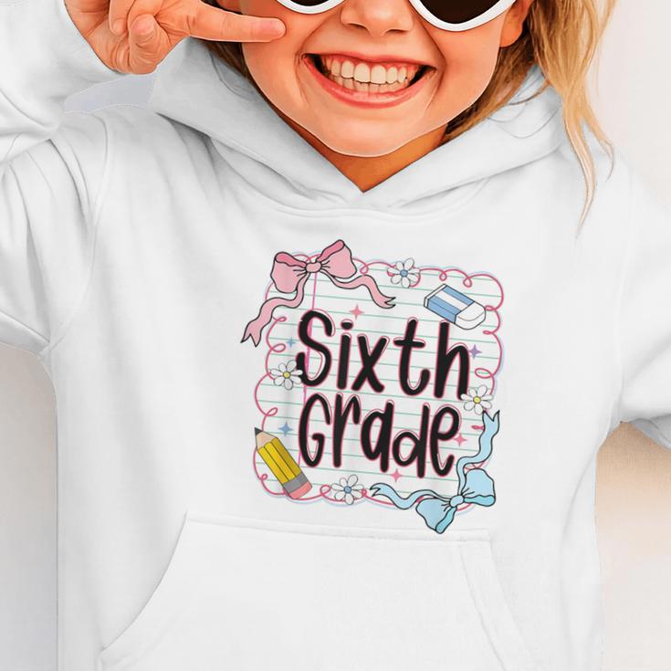 Sixth Grade Back To School For Girls Pink Notebook Graphic Toddler Hoodie Sixth Grade Back To School For Girls Pink Notebook Graphic Toddler Hoodie