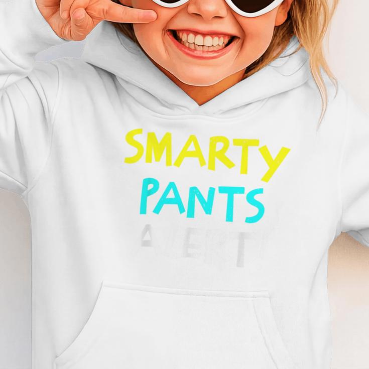 Smarty Pants Alert Nerd & Kids Back To School Graphic Toddler Hoodie Smarty Pants Alert Nerd & Kids Back To School Graphic Toddler Hoodie