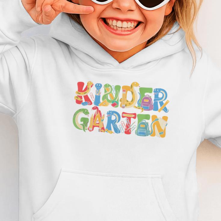 Snake Kindergarten Back To School Kids Boys Girls Graphic Toddler Hoodie