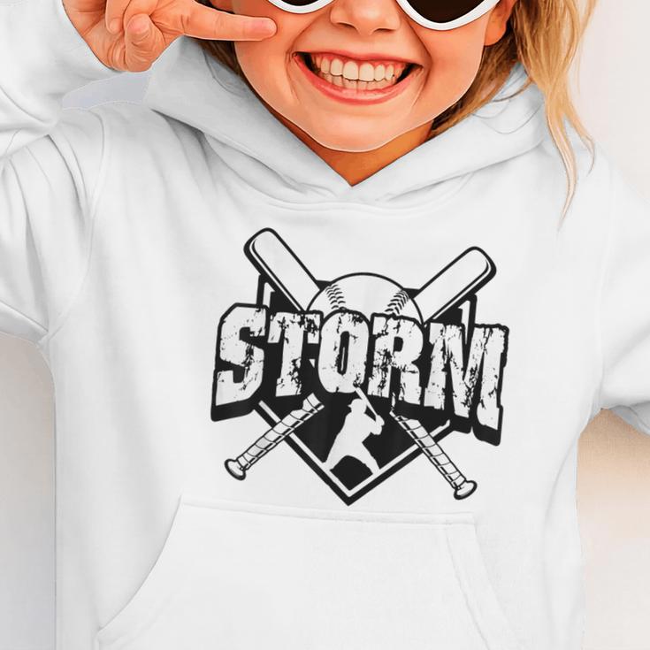 Storm Baseball Back To School Spirit Graphic Toddler Hoodie Storm Baseball Back To School Spirit Graphic Toddler Hoodie