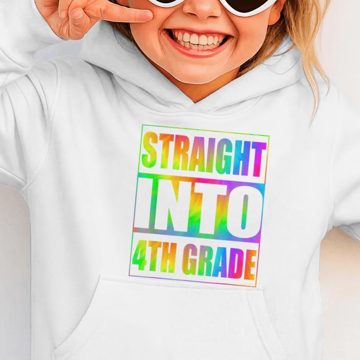 Straight Into 4th Grade Fourth Grade Back To School Graphic Toddler Hoodie Straight Into 4th Grade Fourth Grade Back To School Graphic Toddler Hoodie
