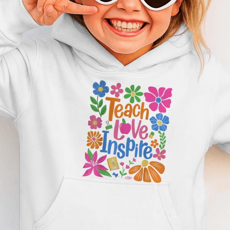 Teach Love Inspire Back To School Graphic Toddler Hoodie