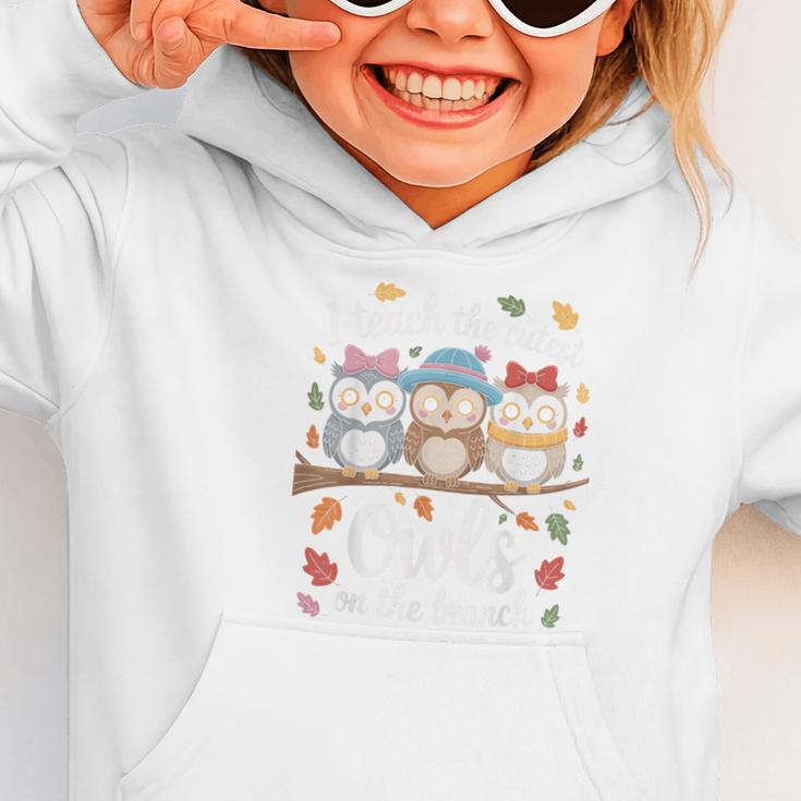 Teaching Owls On The Branch Back To School Graphic Toddler Hoodie