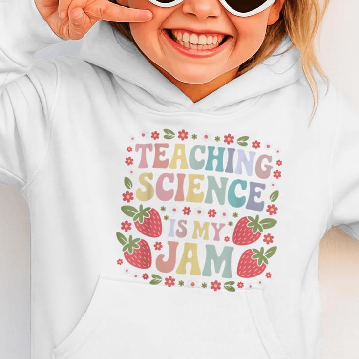 Teaching Science Is My Jam Retro Back To School Strawberry Graphic Toddler Hoodie Teaching Science Is My Jam Retro Back To School Strawberry Graphic Toddler Hoodie