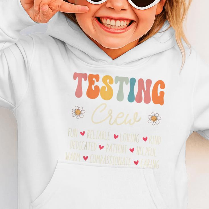Testing Crew Appreciation Week Back To School Graphic Toddler Hoodie