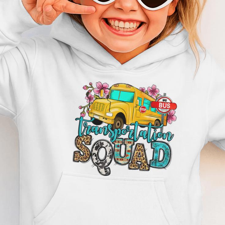 Transportation Squad Bus Driver School Bus Back To School Graphic Toddler Hoodie