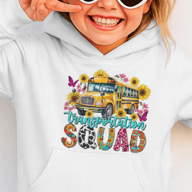 Transportation Squad Driving Bus Driver Back To School Women Graphic Toddler Hoodie Transportation Squad Driving Bus Driver Back To School Women Graphic Toddler Hoodie