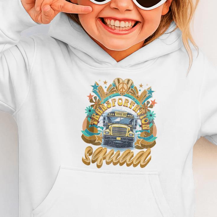 Transportation Squad Retro Bus Aide Back To School Matching Graphic Toddler Hoodie Transportation Squad Retro Bus Aide Back To School Matching Graphic Toddler Hoodie