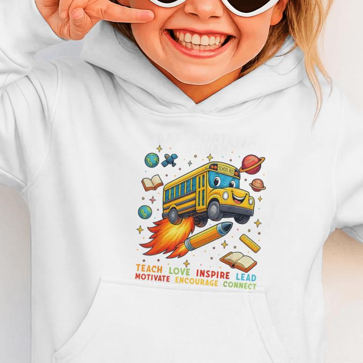 Transportation Squad School Bus Driver Back To School Graphic Toddler Hoodie Transportation Squad School Bus Driver Back To School Graphic Toddler Hoodie