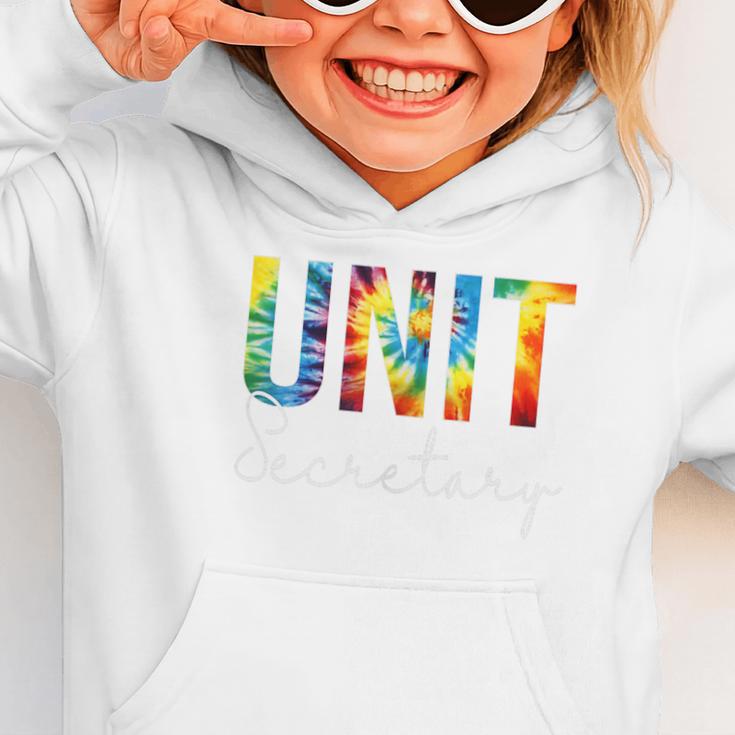 Unit Secretary Women Tie Dye Back To School Appreciation Day Graphic Toddler Hoodie Unit Secretary Women Tie Dye Back To School Appreciation Day Graphic Toddler Hoodie