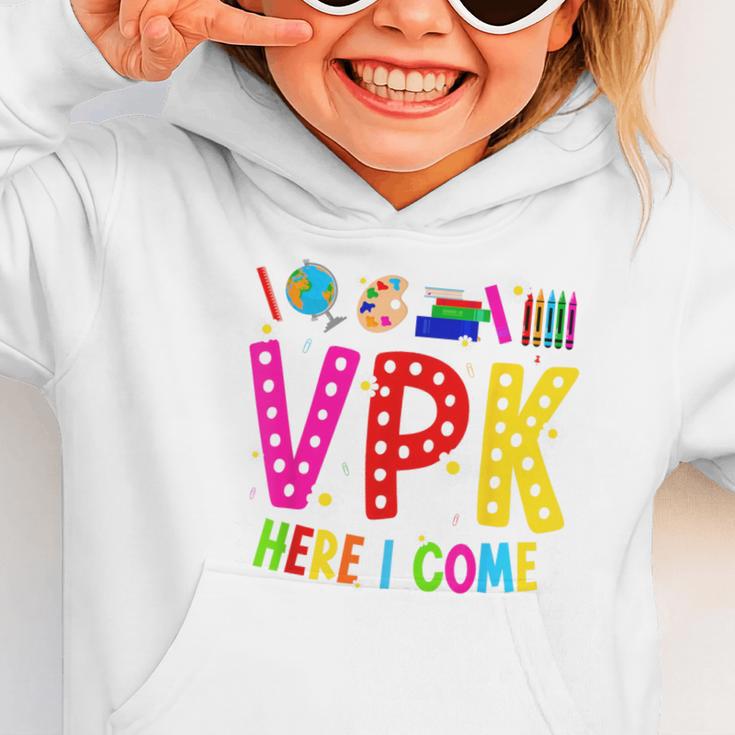 VPK Here I Come First Day Of VPK Back To School VPK Graphic Toddler Hoodie VPK Here I Come First Day Of VPK Back To School VPK Graphic Toddler Hoodie