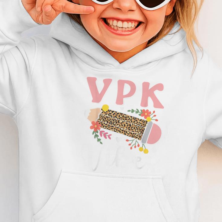 VPK Vibes First Day Of VPK Back To School Graphic Toddler Hoodie